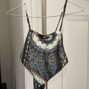 SHEIN Open Back Multicolor Top